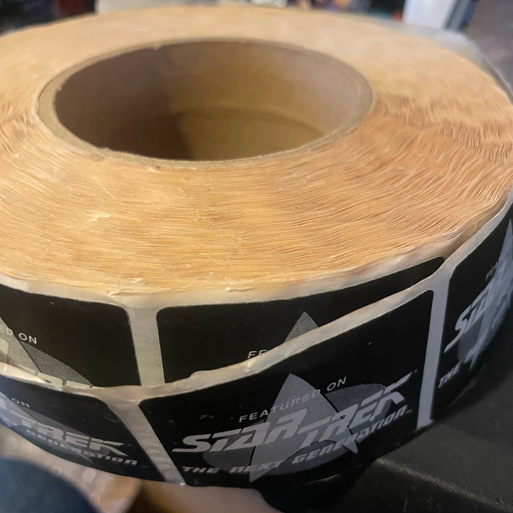 Star Trek Black and White Sticker Roll